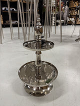 Etagere Silber, Etagere rund, Höhe 55 cm