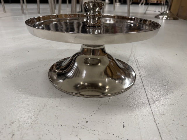 Etagere Silber, Etagere rund, Höhe 55 cm