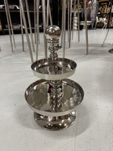 Etagere Silber, Etagere rund, Höhe 52 cm