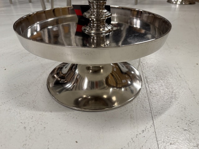 Etagere Silber, Etagere rund, Höhe 52 cm