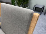 Gartensofa Holz, Gartensofa Teak Naturholz, Breite 124 cm