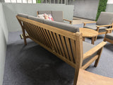 Gartensofa Holz, Gartensofa Teak Naturholz, Breite 180 cm