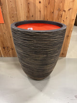Pflanztopf Gold-schwarz, Blumen-Übertopf Gold, Durchmesser 46 cm