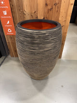 Pflanztopf Gold-schwarz, Blumen-Übertopf Gold, Durchmesser 46 cm