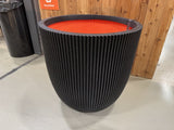 Pflanzen-Übertopf schwarz, Blumen-Übertopf schwarz, Planztopf schwarz, Durchmesser 54 cm