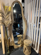 Wandspiegel Holz, Stehspiegel Holz, Höhe 200 cm