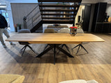 Tisch ausziehbar Eiche, Esstisch ausziehbar Eiche massiv, ausziehbarer Tisch Eiche, Länge 160-220 cm