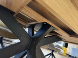 Tisch ausziehbar Eiche, Esstisch ausziehbar Eiche massiv, ausziehbarer Tisch Eiche, Länge 160-220 cm