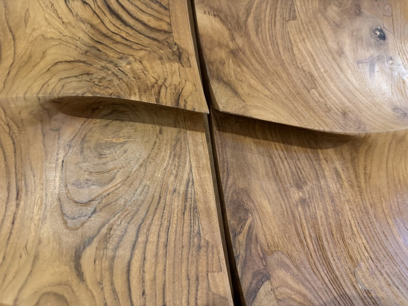 Wohnzimmerschrank Wave Holz, Schrank Holz, Breite 100 cm