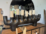 Kerzenständer braun-schwarz, Kerzenhalter schwarz Breite 147 cm