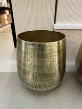 Blumentopf Metall Bronze, Pflanzkübel Bronze Metall,Durchmesser 40 cm