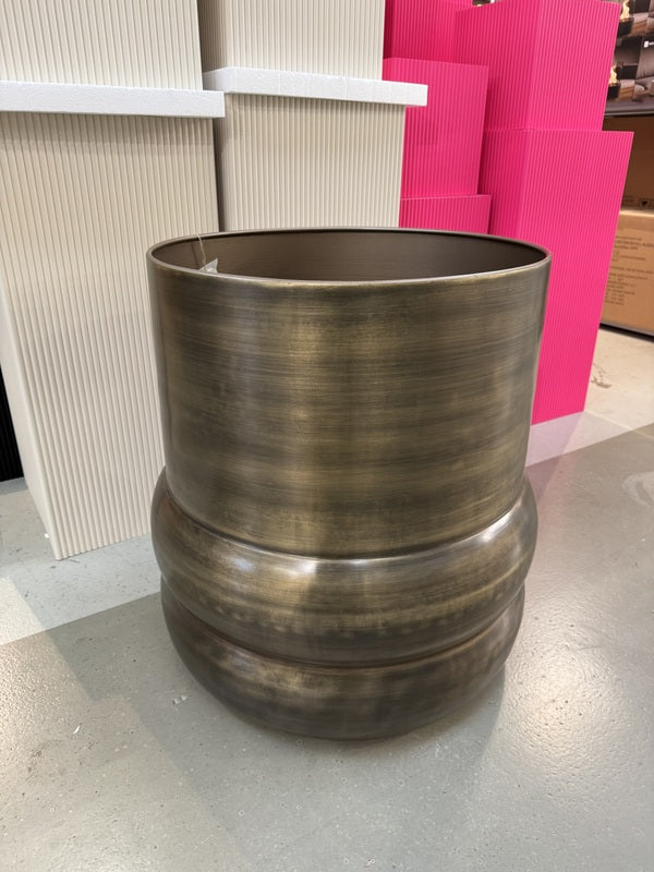 Blumentopf Metall Bronze antik, Pflanzkübel Bronze Metall, Durchmesser 60 cm