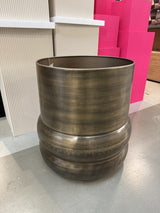 Blumentopf Metall Bronze antik, Pflanzkübel Bronze Metall, Durchmesser 60 cm