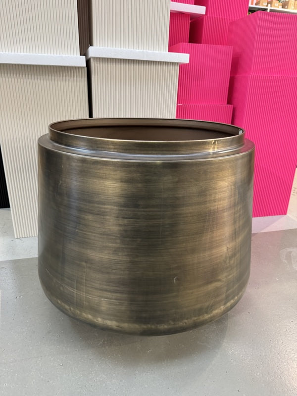 Blumentopf Metall Bronze antik, Pflanzkübel Bronze Metall,&nbsp; Durchmesser 58 cm