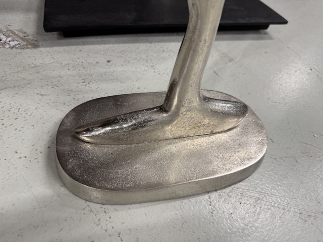 Dekobaum Silber, Baum aus Aluminium Dekoration, Höhe 75 cm