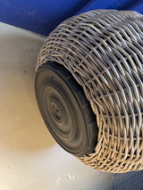 Blumentopf Rattan, Pflanzkübel Rattan, Durchmesser 68 cm