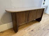 Sideboard Travertin-Stein, Konsole braun, Breite 170 cm