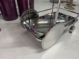 Servierwagen Silber,  Barwagen Silber, Breite 82 cm