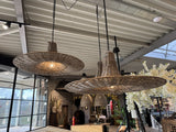 Hängeleuchte Rattan, Pendelleuchte Rattan, Durchmesser 100 cm