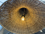 Hängeleuchte Rattan, Pendelleuchte Rattan, Durchmesser 60 cm