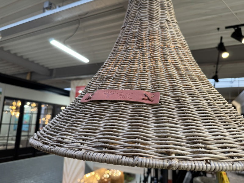 Hängeleuchte Rattan, Pendelleuchte Rattan, Durchmesser 60 cm