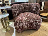 Sessel mit Hocker,  Sessel bordeaux rot, Breite 81 cm