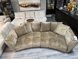 Sofa grün, Sofa halbrund, Bigsofa grün, Breite 278 cm