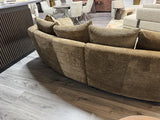 Sofa grün, Sofa halbrund, Bigsofa grün, Breite 278 cm