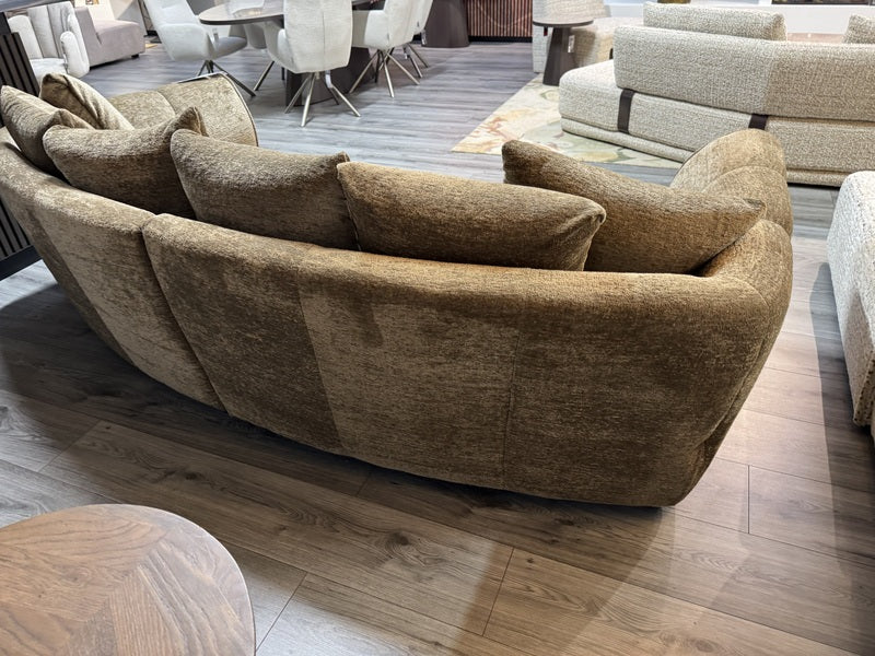 Sofa grün, Sofa halbrund, Bigsofa grün, Breite 278 cm
