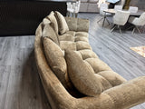 Sofa grün, Sofa halbrund, Bigsofa grün, Breite 278 cm