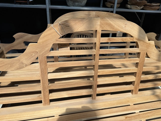 Gartenbank Teak, Gartenbank Holz-Teak, Breite 195 cm