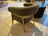 Sessel grün, moderner Sessel Holz-Gestell