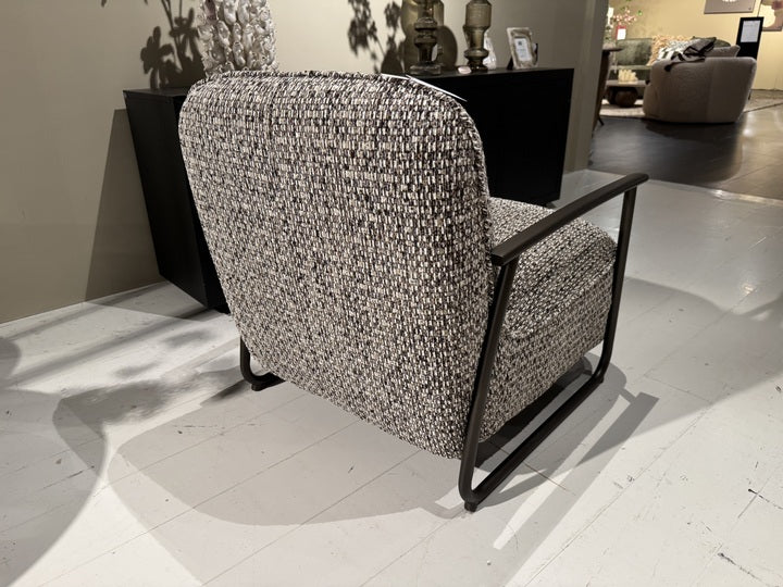 Sessel taupe-grau, Sessel Metall-Gestell, Breite 78 cm