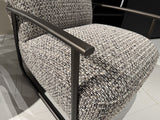 Sessel taupe-grau, Sessel Metall-Gestell, Breite 78 cm