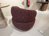 Sessel rot-beige,  Sessel Metall-Gestell, Breite 78 cm