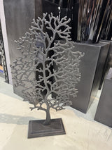 Dekobaum schwarz, Baum aus Aluminium als Dekoration, Höhe 75 cm