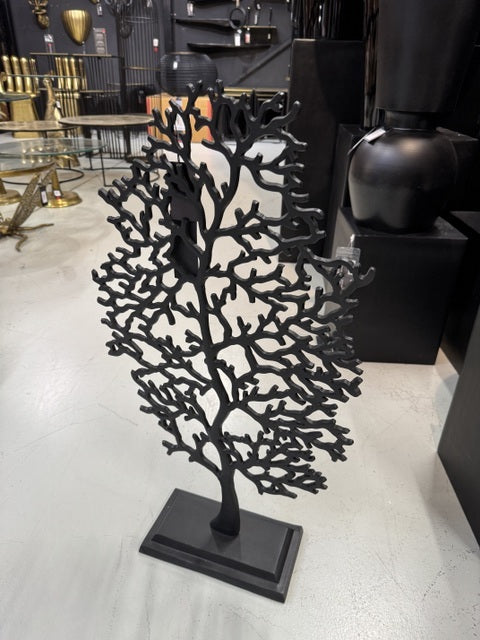 Dekobaum schwarz, Baum aus Aluminium als Dekoration, Höhe 75 cm