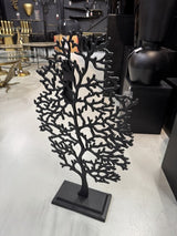 Dekobaum schwarz, Baum aus Aluminium als Dekoration, Höhe 75 cm