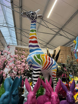 Giraffe bunt, Deko-Giraffe bunt, Höhe ca. 200 cm