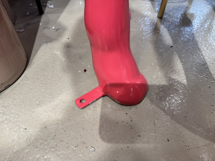 Giraffe lila, Deko-Giraffe lila, Höhe ca. 200 cm