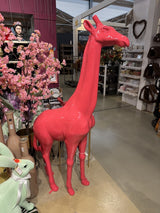 Giraffe lila, Deko-Giraffe lila, Höhe ca. 200 cm