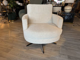 Sessel weiß-beige, drehbarer Sessel weiß