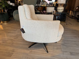 Sessel weiß-beige, drehbarer Sessel weiß