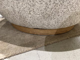 Sessel grau-beige, drehbarer Sessel, Breite 87 cm
