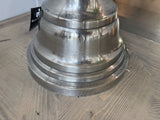 Bodenvase Silber Metall, Vase Aluminium,&nbsp; Höhe 98 cm