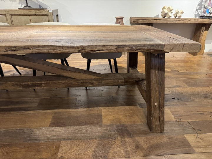 Esstisch Alteiche, Esstisch Altholz Eiche Landhaus, Tisch Alteiche Landhausstil, Länge 320 cm