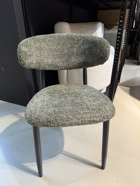 Stuhl grün, Stuhl Metallgestell schwarz