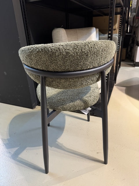 Stuhl grün, Stuhl Metallgestell schwarz