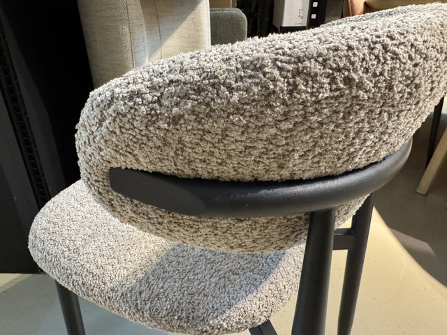 Stuhl taupe, Stuhl Metallgestell schwarz