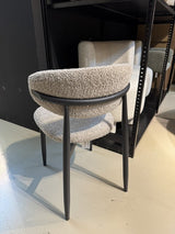 Stuhl taupe, Stuhl Metallgestell schwarz